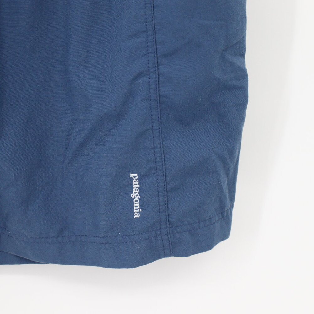 patagonia shorts men's Small 8" blue drawstring lined nylon blend mesh lined - Picture 2 of 12